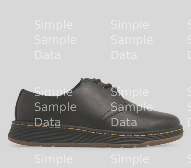 DR MARTENS | CAVENDISH 3-EYE SHOE BLACK